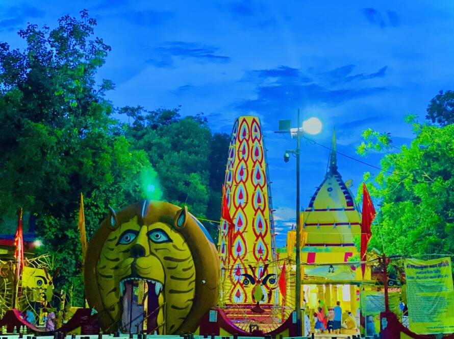 A photograph of the Baglamukhi Temple in Nalkheda, showcasing its architectural splendor and serene surroundings, inviting devotees to experience the divine presence of Goddess Baglamukhi.