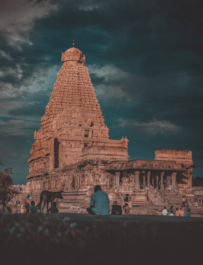 Exterior view of the Baglamukhi Temple in India, a sacred site dedicated to the revered goddess Baglamukhi, known for her protective powers and divine grace